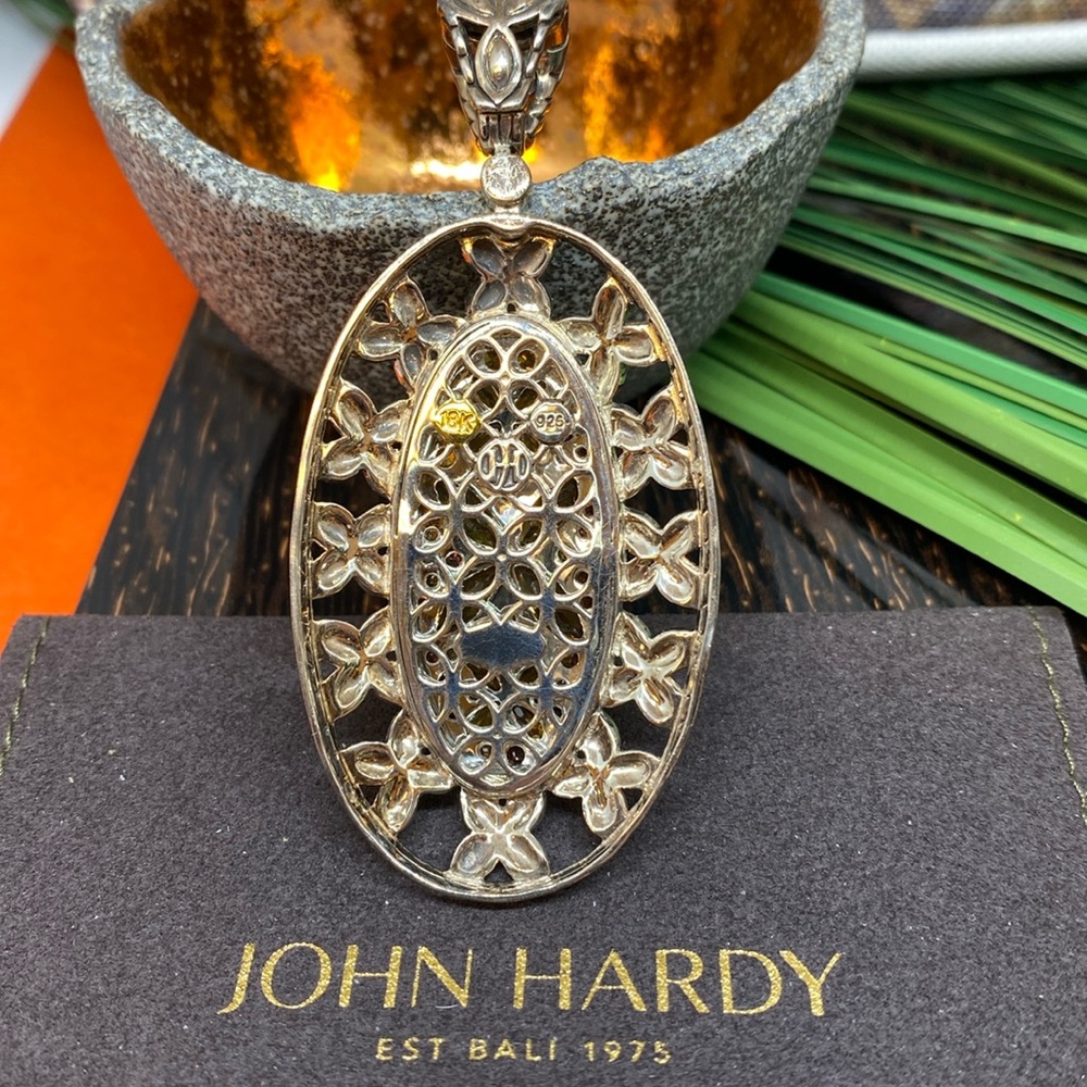 John Hardy Batu Kawung Silver 18K Enhancer Pendant - Picture 2 of 16